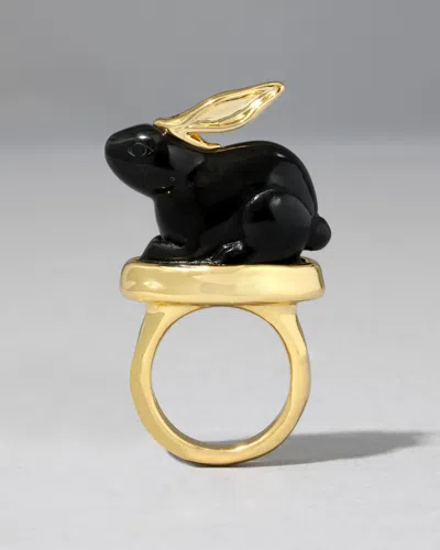 Alexis Bittar Bunny Ring In Gold