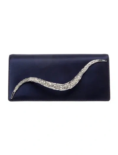 Pre-owned Alexis Bittar Clutch In Blue