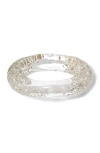 Alexis Bittar Confetti Crystal Bangle In Silver