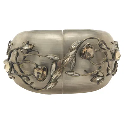Pre-owned Alexis Bittar Costume Multi Gemstone Acrylic Nature Bangle Bracelet