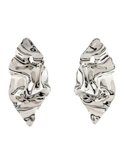 Pre-owned Alexis Bittar Crumpled Drop Earrings In Multi