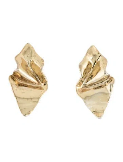 Pre-owned Alexis Bittar Crumpled Drop Earrings In Multi