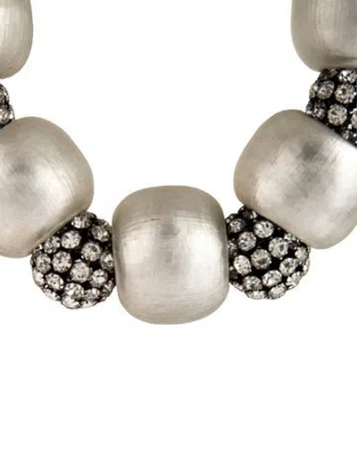 Pre-owned Alexis Bittar Crystal & Lucite Orb Bead Strand Necklace, 23" In Multi