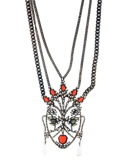 Pre-owned Alexis Bittar Crystal & Stone Multistrand Necklace, 30.5"