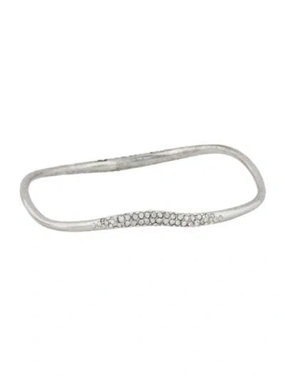 Pre-owned Alexis Bittar Crystal Bangle Bracelet, 8" In Multi