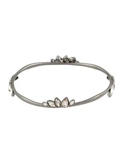Pre-owned Alexis Bittar Crystal Bangle Bracelet, 8" In Multi
