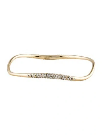 Pre-owned Alexis Bittar Crystal Bangle Bracelet, 8.25" In Multi