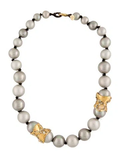 Pre-owned Alexis Bittar Crystal Bead Necklace, 18.5"