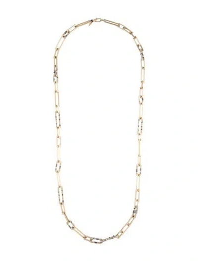 Pre-owned Alexis Bittar Crystal Chain Necklace, 31.75" In Multicolor