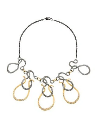 Pre-owned Alexis Bittar Crystal Collar Necklace, 17" In Transparent