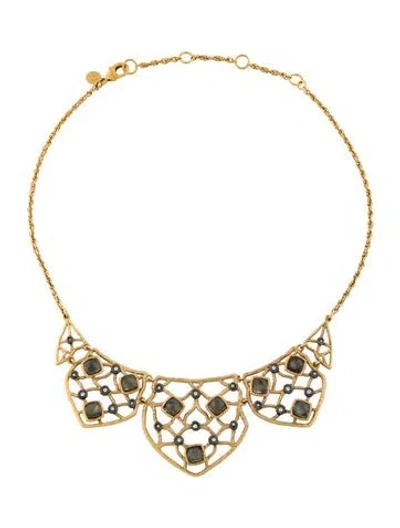 Pre-owned Alexis Bittar Crystal Collar Necklace, 18" In Multi