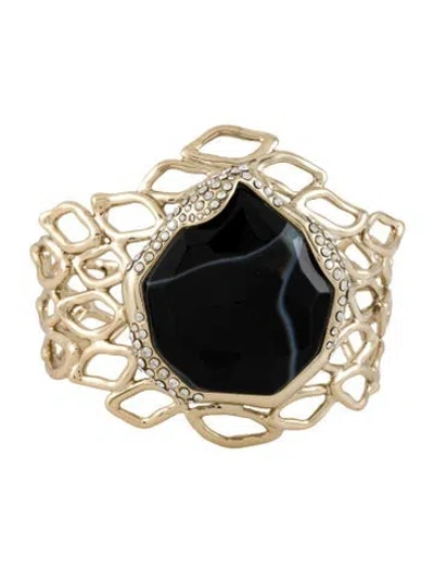 Pre-owned Alexis Bittar Crystal Cuff Bracelet, 6" In Multi