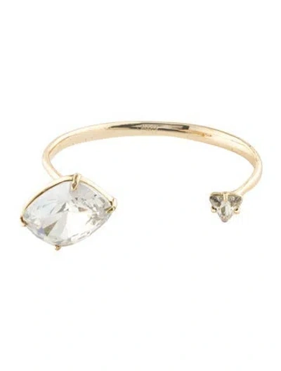 Pre-owned Alexis Bittar Crystal Cuff Bracelet, 6.75" In Multi