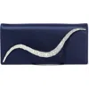 Alexis Bittar Crystal Curve Clutch In Blue