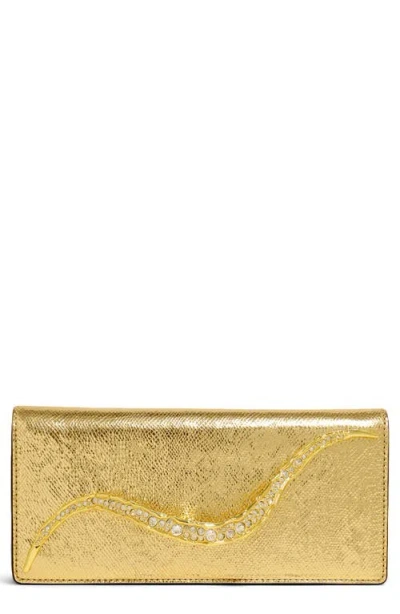 Alexis Bittar Crystal Curve Clutch In Gold