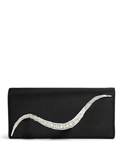 ALEXIS BITTAR CRYSTAL CURVE SIDE HANDLE CLUTCH