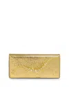 Alexis Bittar Crystal Curve Side Handle Clutch In Gold