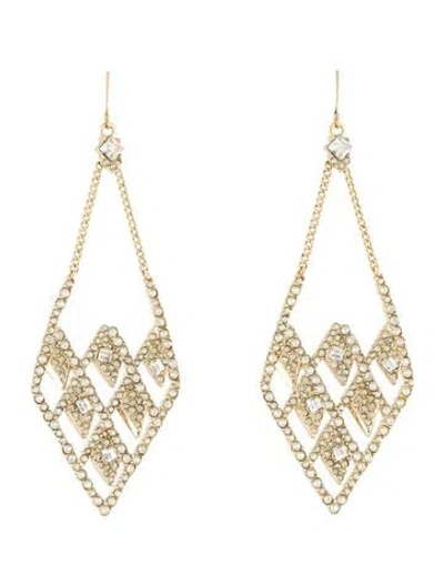 Pre-owned Alexis Bittar Crystal Drop Earrings In Multi