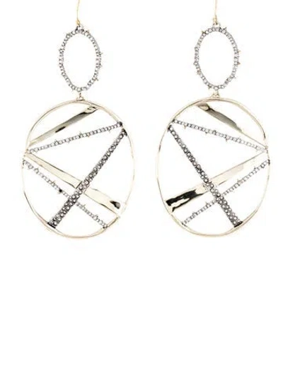 Pre-owned Alexis Bittar Crystal Drop Earrings In Multicolor