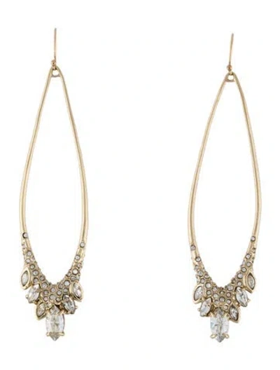 Pre-owned Alexis Bittar Crystal Drop Earrings In Transparent