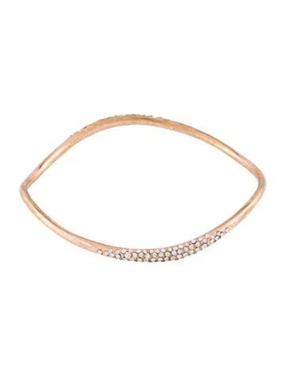 Pre-owned Alexis Bittar Crystal Encrusted Bangle Bracelet, 8" In Multi