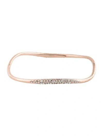 Pre-owned Alexis Bittar Crystal Encrusted Bangle Bracelet, 8" In Multicolor