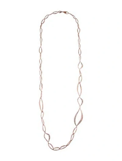 Pre-owned Alexis Bittar Crystal Encrusted Chain Necklace, 42" In Transparent