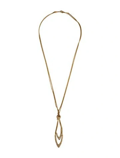 Pre-owned Alexis Bittar Crystal Encrusted Double Strand Necklace, 28.5" In Multicolor