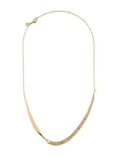 Pre-owned Alexis Bittar Crystal Encrusted Draping Necklace, 18.75" In Multi