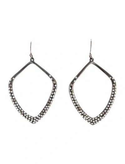 Pre-owned Alexis Bittar Crystal Encrusted Drop Earrings In Multi