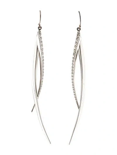 Pre-owned Alexis Bittar Crystal Encrusted Drop Earrings In Multi