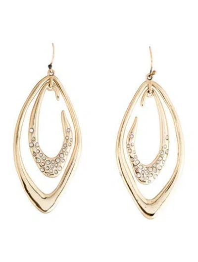 Pre-owned Alexis Bittar Crystal Encrusted Drop Earrings In Multicolor