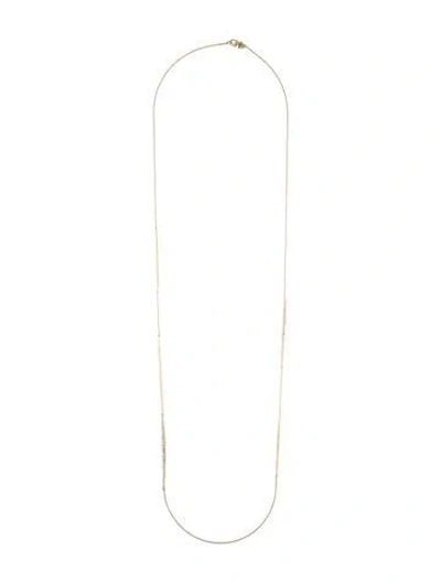 Pre-owned Alexis Bittar Crystal Encrusted Spear Station Necklace, 42" In Multicolor