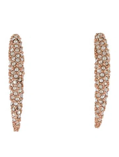 Pre-owned Alexis Bittar Crystal Encrusted Spike Stud Earrings In Multi