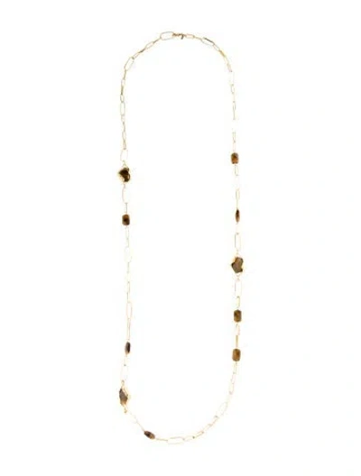 Pre-owned Alexis Bittar Crystal Long Station Necklace, 42" In Multi