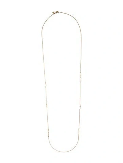 Pre-owned Alexis Bittar Crystal Longstation Necklace, 42" In Multicolor