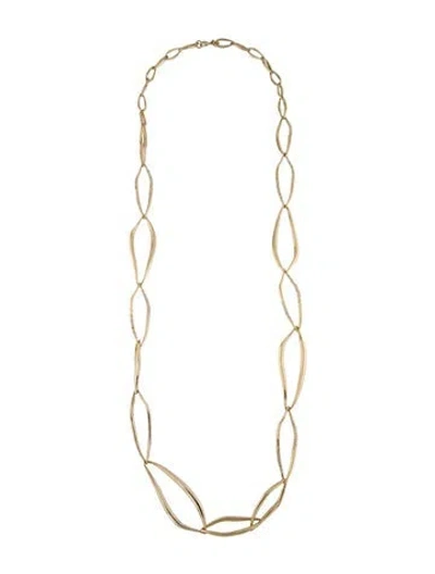 Pre-owned Alexis Bittar Crystal Miss Havisham Jagged Long Liquid Link Necklace, 42.25" In Multi