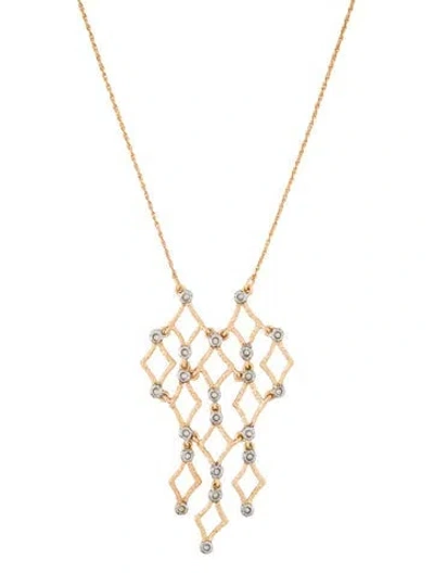 Pre-owned Alexis Bittar Crystal Pendant Necklace, 18.5" In Clear