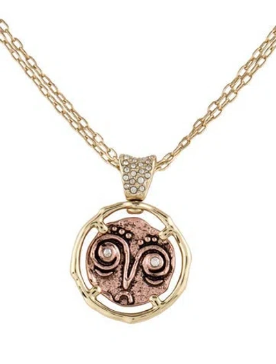Pre-owned Alexis Bittar Crystal Pendant Necklace, 18.5" In Multi