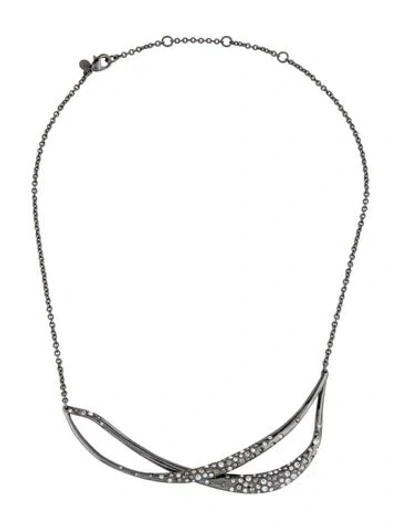 Pre-owned Alexis Bittar Crystal Pendant Necklace, 19" In Multicolor