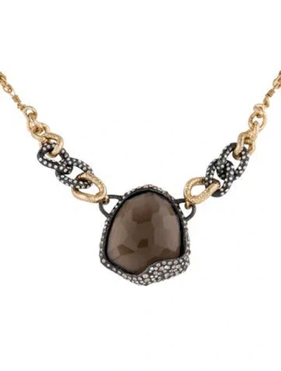 Pre-owned Alexis Bittar Crystal Pendant Necklace, 19.25" In Multi