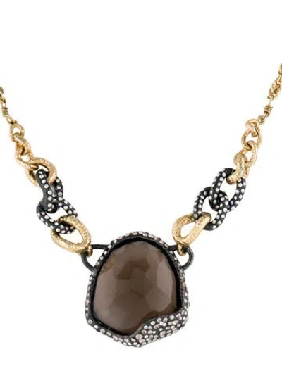 Pre-owned Alexis Bittar Crystal Pendant Necklace, 19.5" In Multi
