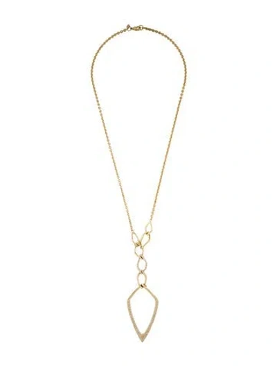 Pre-owned Alexis Bittar Crystal Pendant Necklace, 27.5" In Multi