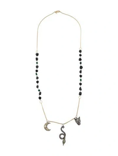 Pre-owned Alexis Bittar Crystal Pendant Necklace, 32"