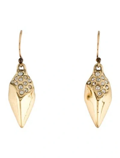 Pre-owned Alexis Bittar Crystal Spike Drop Earrings In Multi