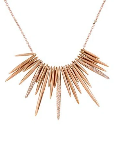 Pre-owned Alexis Bittar Crystal Spike Pendant Necklace, 19" In Transparent