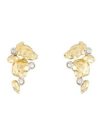Pre-owned Alexis Bittar Crystal Stud Earrings In Multi
