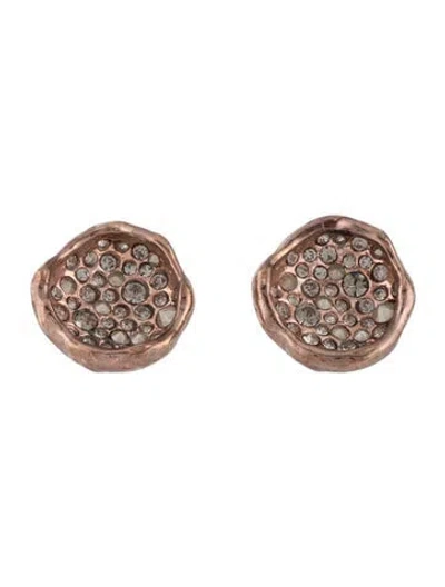 Pre-owned Alexis Bittar Crystal Stud Earrings In Multi