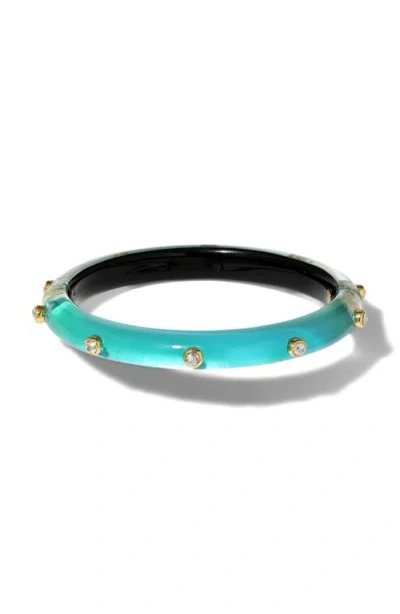 Alexis Bittar Crystal Studded Lucite® Bangle In Mediterranean Opal