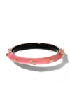 Alexis Bittar Crystal Studded Lucite® Bangle In Sweet Melon